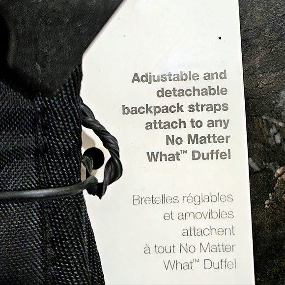 EAGLE CREEK Quick Snap Strap convert to backpack No Matter What Duffel NWT black - Picture 8 of 12